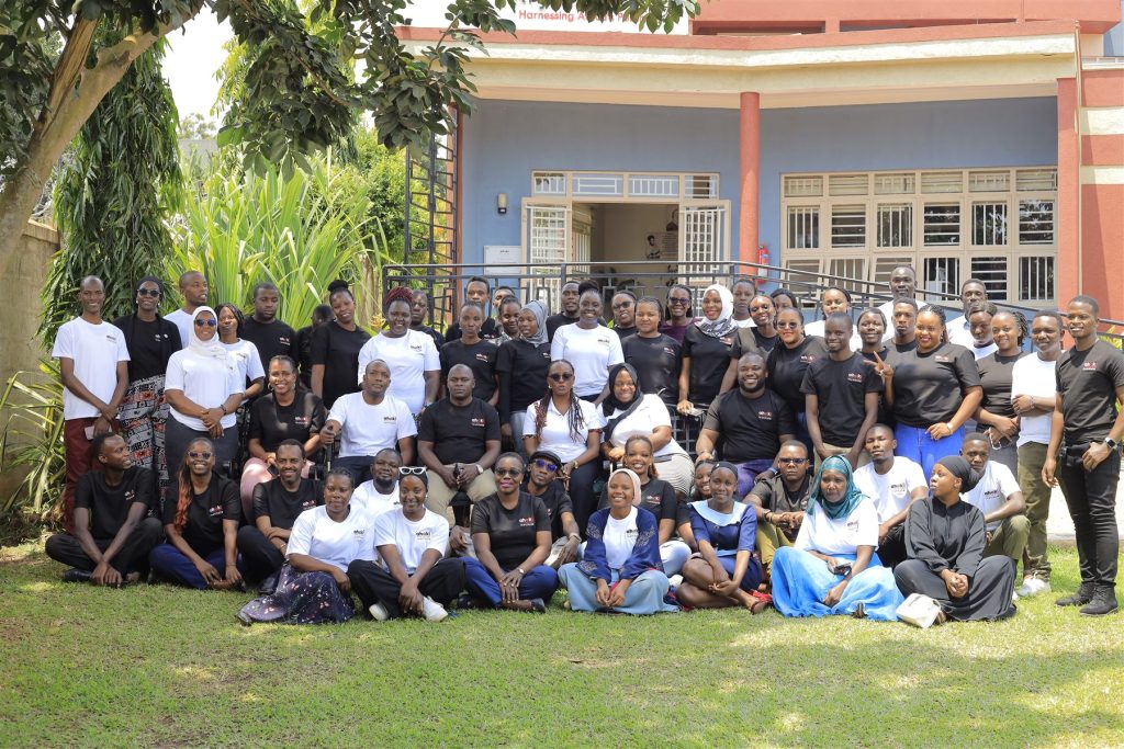 AIHS staff, faculty and pioneer cohort students gathered outside the campus