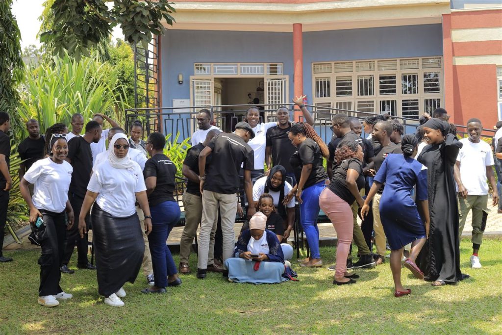 AIHS staff and students enjoying a recreational activity on campus